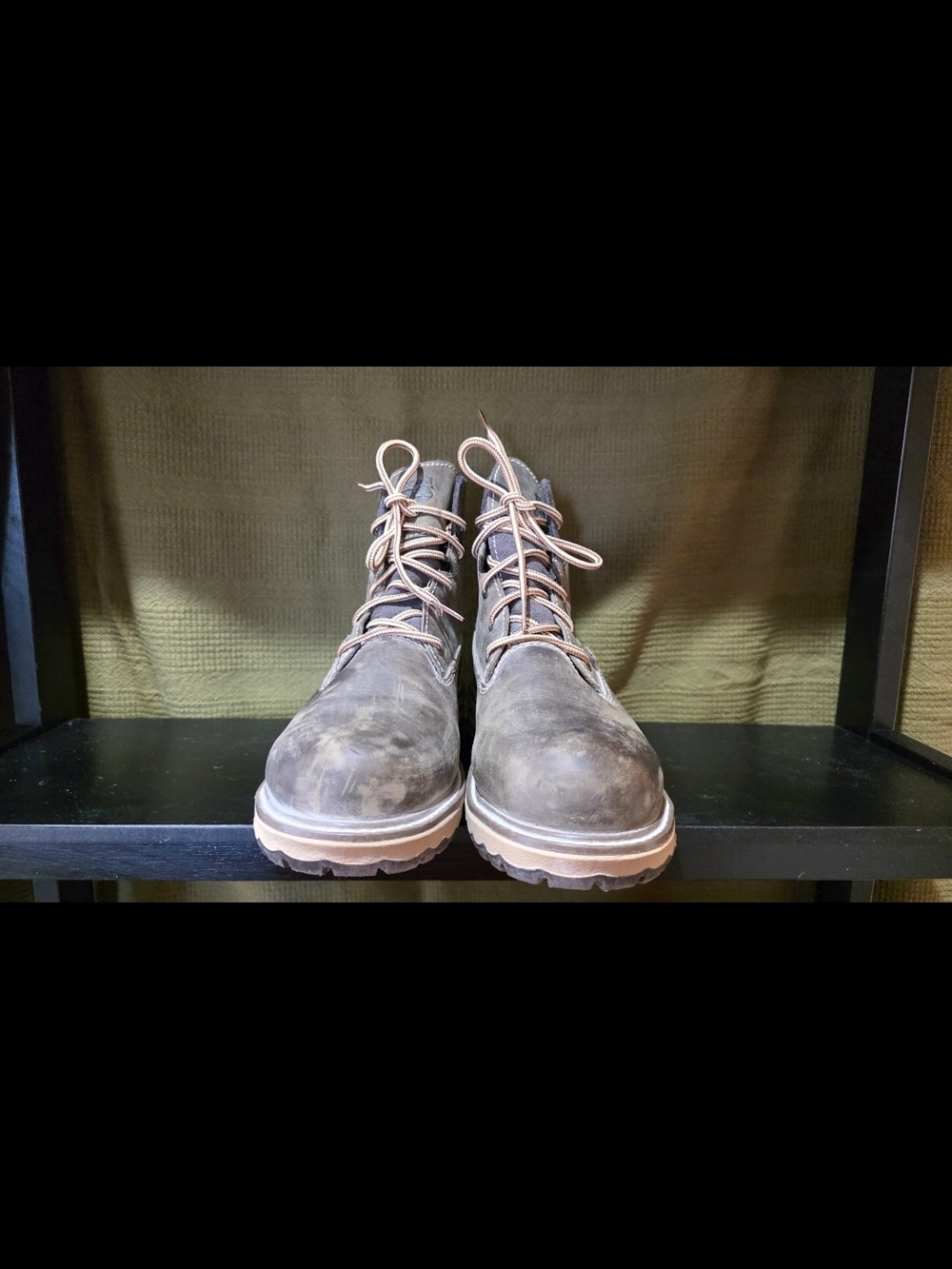 Timberland Brown Lace-Up Women's Hightower Alloy Toe Boots with Light Tan Soles